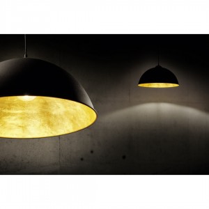 Подвесной светильник Trio Lighting Romino II черный / золотой E27 IP20