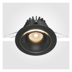 Recessed light Maytoni Yin black 12W 870lm 60° IP20 TRIAC 930