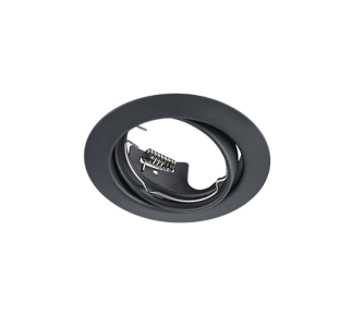 Valgusti raam Trio Lighting Jura must ümar IP20