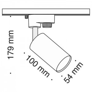 Kiskovalaisin Focus Mini musta 230V GU10 IP20
