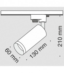 1-faasiline siinivalgusti Maytoni Unity Focus must 230V GU10 IP20