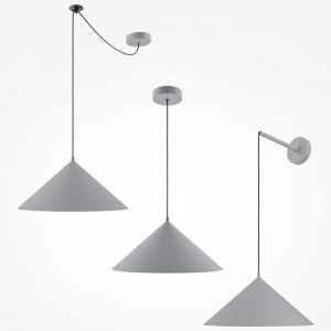 Подвесной светильник Maytoni Basic colors серый / белый 40W E27 IP20