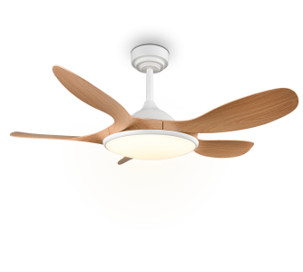 Ventilaator Trio Lighting Flen valge 24W 2800lm CRI80 IP20 DIMMABLE 2700K-6500K soe + külm valge