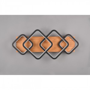 Laevalgusti Rama puit 36W 4200lm IP20 switch dimmer 3000K soe valge