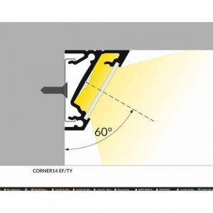 Алюминиевый профиль TOPMET CORNER14 EF/TY 2m алюминия
