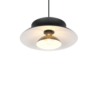 Rippvalgusti Trio Lighting Amarila must / valge E27