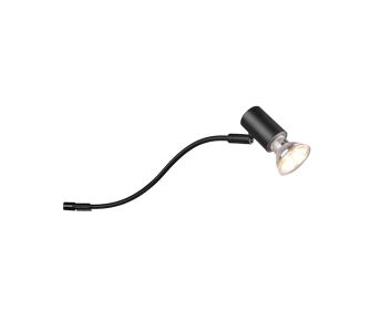 Wall light Trio Lighting Giada black GU10 IP44