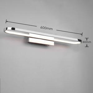 Wall light Trio Lighting Gianni chrome 22W 2700lm IP44 830