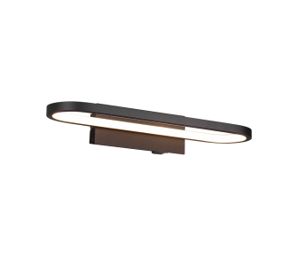 Wall light Trio Lighting Gianni black 17W 1700lm IP44 830