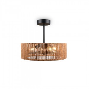 Ventilaatoriga valgusti Trio Lighting Smillum pruun E27 IP20