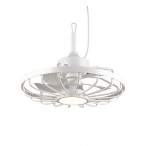 Ventilaatoriga valgusti Trio Lighting Oslo valge 20W IP20  2700K-6500K