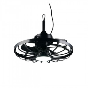 Потолочный светильник–вентилятор Trio Lighting Oslo черный 20W IP44  WARM TO COLD