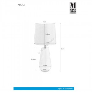 Настольный светильник Markslöjd Nicci черный E14