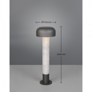Bollard light Trio Lighting Fraser anthracite E27 IP54