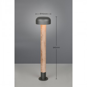 Bollard light Trio Lighting Fraser anthracite E27 IP54