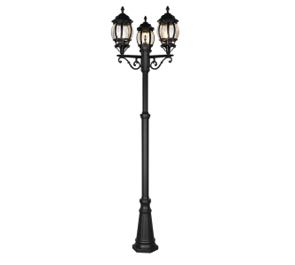 Bollard light Trio Lighting Elvo black E27 IP44