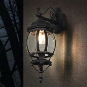 Julkisivuvalaisin Trio Lighting Elvo musta E27 IP44