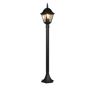 Bollard light Trio Lighting Livenza black 230V E27 IP44