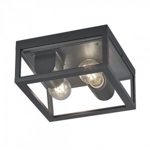 Facade luminaire Trio Lighting Garonne anthracite E27 IP44