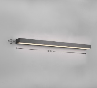 Mirror light Trio Lighting Rocco H2O black 13W 1400lm IP44 830