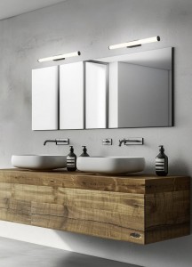 Mirror light Trio Lighting Mattimo H2O black 6,5W 680lm IP44 830