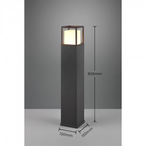 Bollard light Trio Lighting Witham anthracite 14,5W 1450lm IP54 2300K, 3000K, 4000K 3CCT