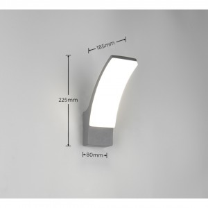 Фасадный светильник Trio Lighting Beja черный 12,5W 1650lm IP44 4000K дневной белый