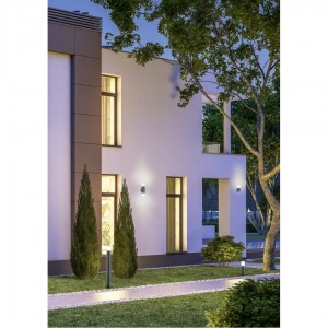 Fassaadivalgusti Trio Lighting Hoosic liikumisanduriga antratsiit E27 IP44