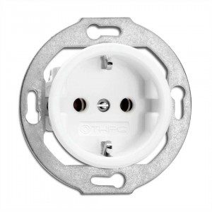 Pistikupesa THPG Portselan valge IP20