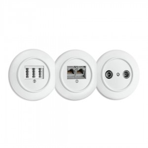 Raam THPG Duroplast dimmerlülitile, andmesidepesale valge