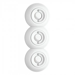 Lüliti THPG Portselan nuppveksellüliti valge IP20