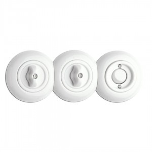 Lüliti THPG Portselan pöördveksellüliti valge IP20