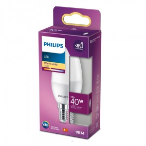 LED lamp PHILIPS küünal B35 5W 470lm E14 IP20 2700K soe valge