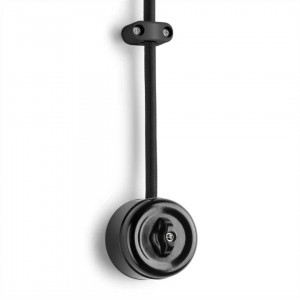 Lüliti THPG pinnapealne Bakeliit pöördveksellüliti must IP20