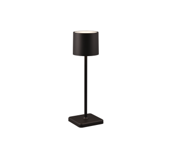 Rechargeable table lamp Trio Lighting Fernandez black 1,5W 130lm CRI80 IP54 2700K,4000K,6000K