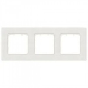 Frame SIEMENS Miro 3 slot  white IP20