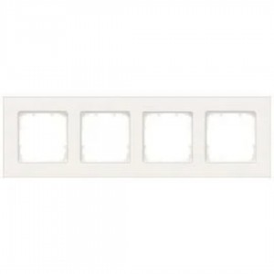 Frame SIEMENS Miro 4 slot white IP20