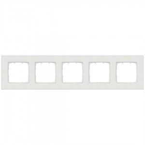 Frame SIEMENS Miro 5 slot  white IP20