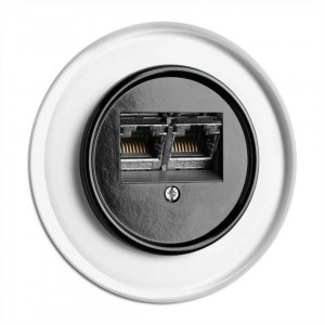 Розетка THPG Bakelit Data socket Cat.6 черный IP20