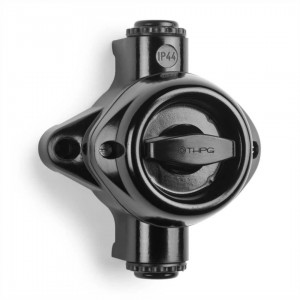 Virtakytkin THPG Bakelite musta IP44