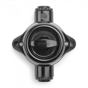 Virtakytkin THPG Bakelite musta IP44