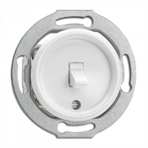 Switch THPG Toggle switch intermediate Duroplast white IP20