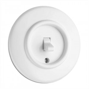 Switch THPG Toggle switch intermediate Duroplast white IP20