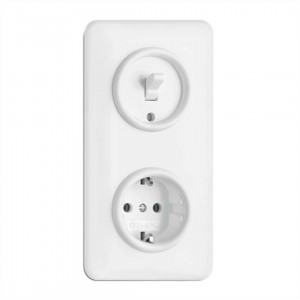 Switch THPG Toggle switch intermediate Duroplast white IP20