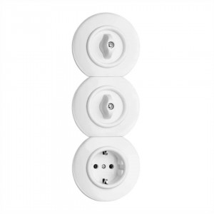 Switch THPG Rotary switch Duroplast white IP20