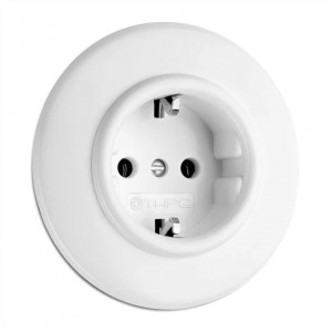 Socket THPG Duroplast white IP20