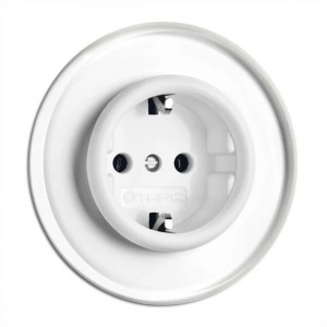 Socket THPG Duroplast white IP20
