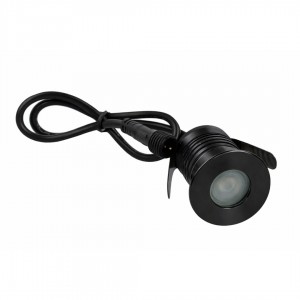 Terrace light REVAL BULB Brest black round 12V 1W 95lm 45° IP67 830