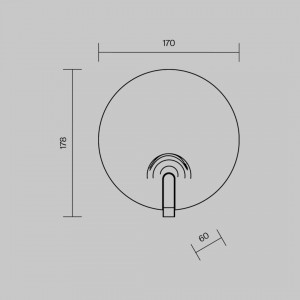 Seinavalgusti Maytoni Regatta messing 5W 650lm 120° IP20 830