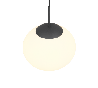 Riippuvalaisin Trio Lighting Fomento musta / valkoinen 230V E27 IP20